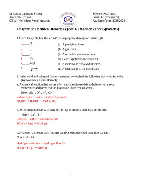 Chapter 8 Section 1 Answers Doc