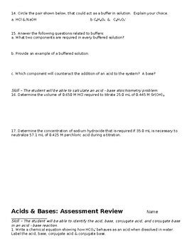 Chapter 8 Solutions Acids Bases Assessment Answer Key Doc