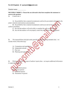 Chapter 8 Solutions Auditing Assurance Services Doc