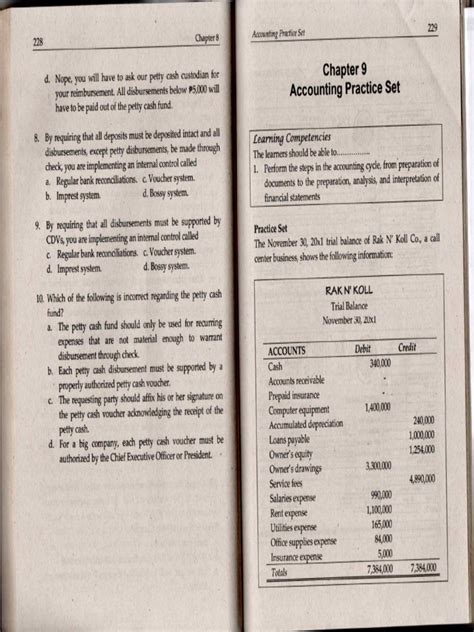 Chapter 9 Accounting Work Answers Reader