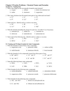 Chapter 9 Chemical Names And Formulas Answers Epub