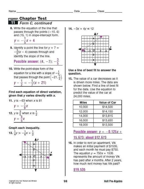 Chapter 9 Geometry Test Answers Doc