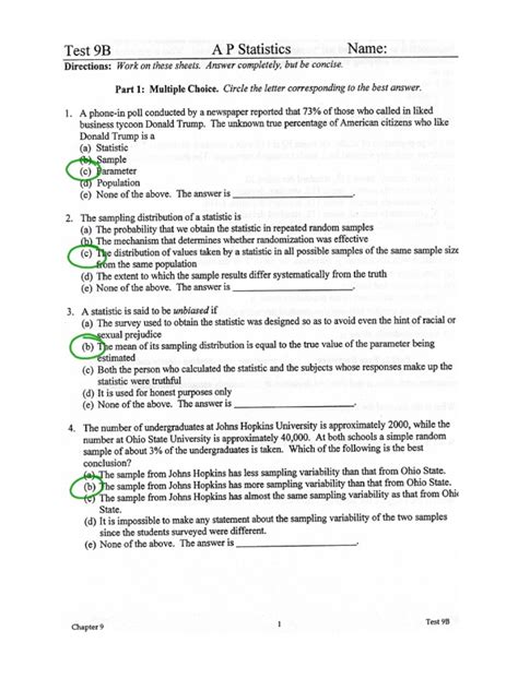 Chapter 9 Review Answers Reader