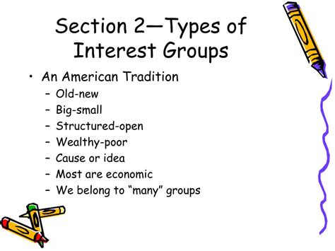 Chapter 9 Section 2 Types Of Interest Groups Answers Doc