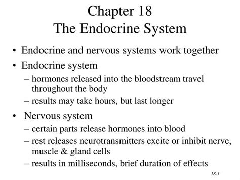 Chapter 9 The Endocrine System Answer Key Doc