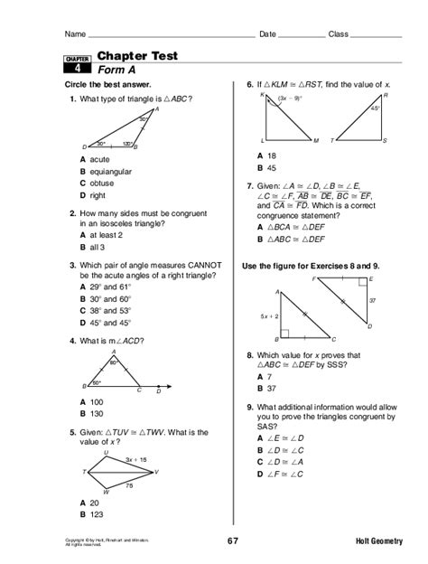 Chapter Assessment Answers Geometry PDF