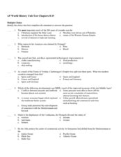 Chapter Assessment Answers World History 9th Grade Doc