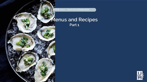 Chapter IV Menu: A Culinary Masterpiece