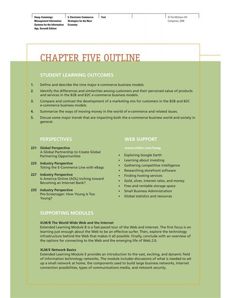 Chapter Outline Innovative Learning Solutions Mcgraw Kindle Editon