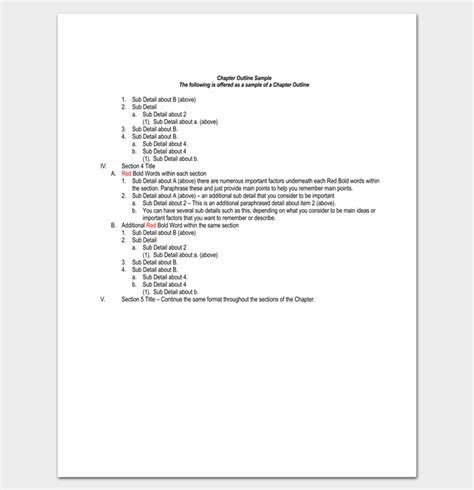 Chapter Outline Template