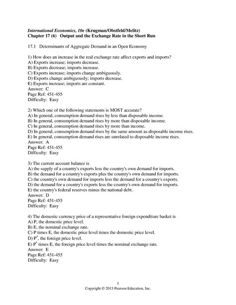 Chapter17 Problem Answers Krugman International Economic Reader