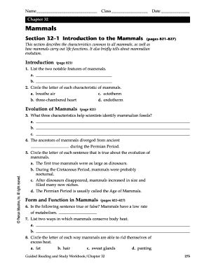 Chapter32 Mammals Section 32 Answer Epub