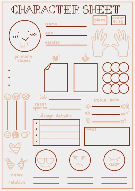 Character Sheet Templates