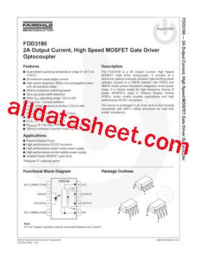 Characteristics of FOD3180SDV: