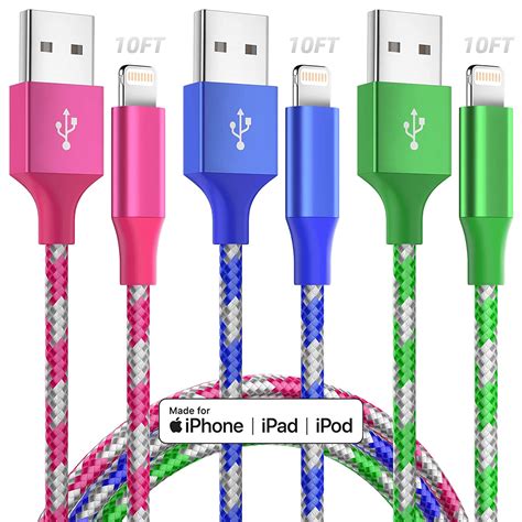 Charger GOOLEEN Braided Lightning Charging Epub