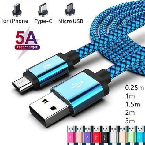 Charger iPhone Android MicroUSB PurpBluGrn PDF