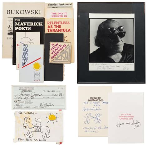 Charles Bukowski Limited Signed w Original Erotic Art Doc