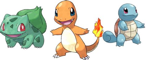 Charmander, Squirtle, and Bulbasaur: A Detailed Comparison