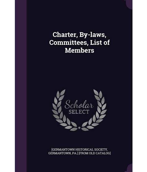 Charter by Laws and List of Membrers Epub