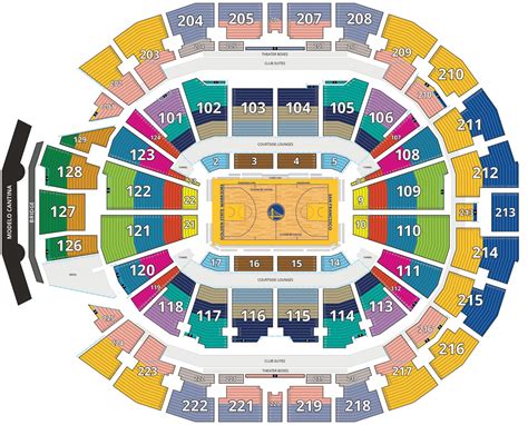 Chase Center Seating Chart Concert