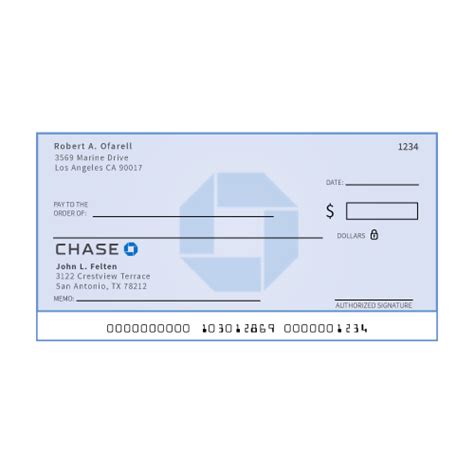 Chase Check Template
