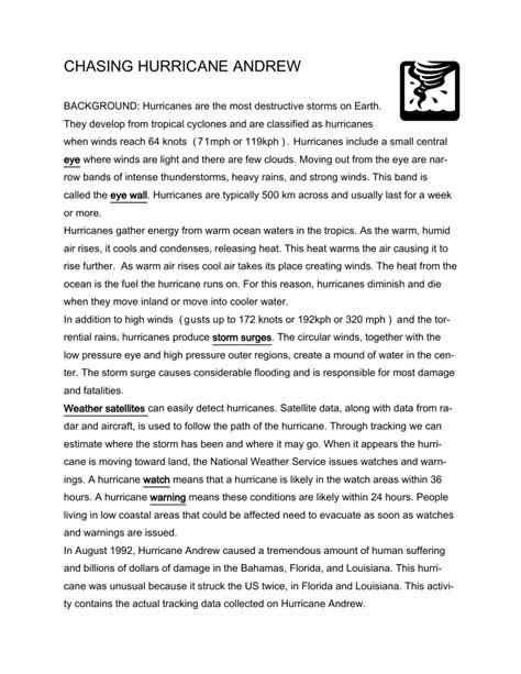 Chasing Hurricane Andrew Activity 19 Answers PDF