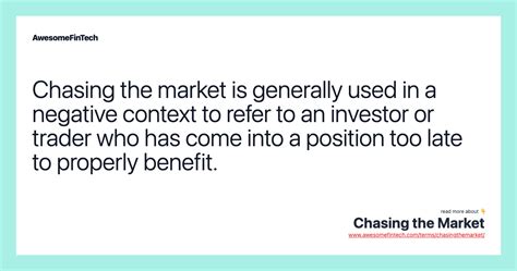 Chasing the market: