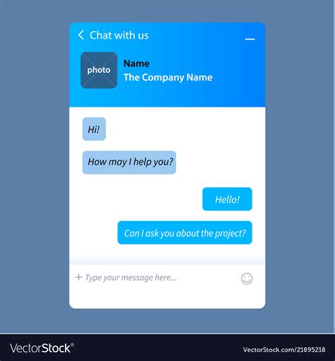 Chat Window Template