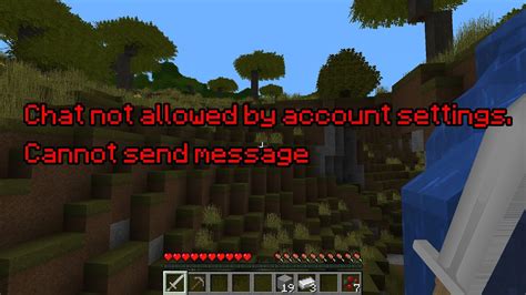 Chat is Not Allowed in Account Settings: Minecraft