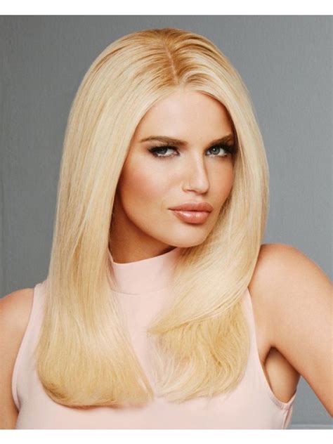 Cheap Blonde Wigs Lace Front Long Synthetic Without Bangs Messy Wavy Wigs