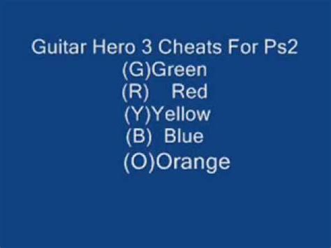 Cheat Codes for Guitar Hero III on PlayStation 2