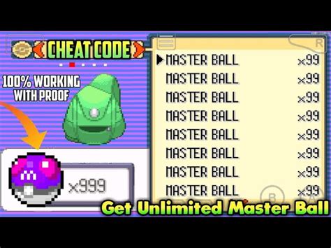 Cheat Master Ball Emerald: Unleash Legendary Pokémon with the Ultimate Hack!