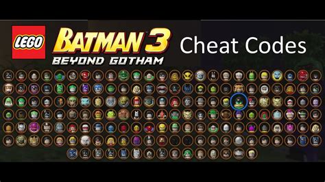 Cheats for LEGO Batman 3: Beyond Gotham