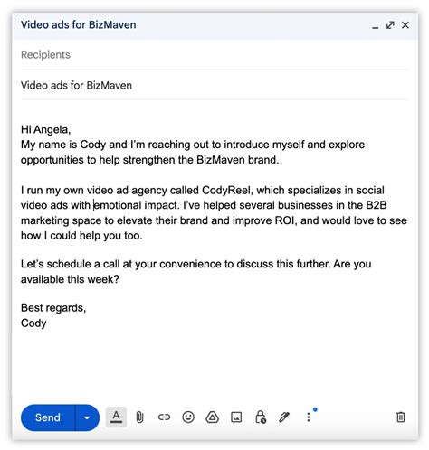 Check In With Client Email Template
