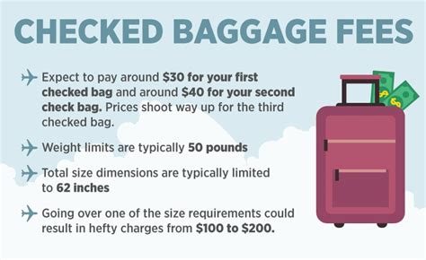 Checked baggage fees: