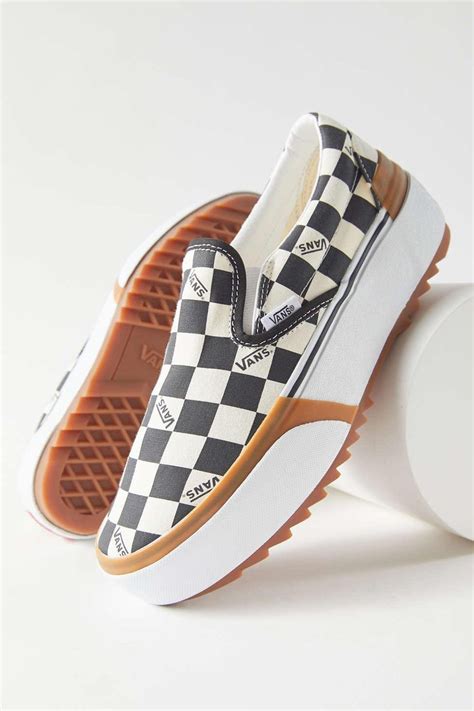 Checkered Vans shoes