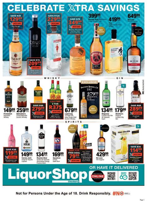 Checkers Liquor Catalogue