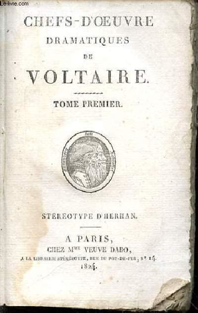 Chefs-D Oeuvre Dramatiques de Voltaire Tome 5 Litterature French Edition Epub