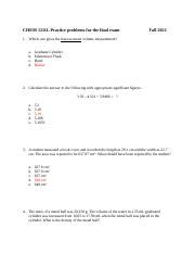 Chem 1211l Final Exam Answer Key Epub