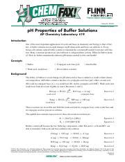 Chemfax Ph Buffer Solutions Lab Answers Epub