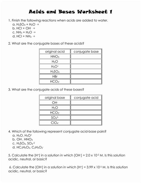 Chemfiesta Acids And Bases Practice Answers PDF