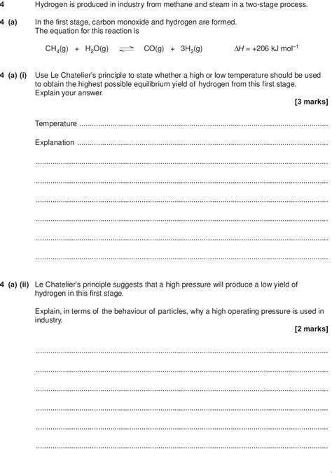 Chemical Equilibrium Section 1 Quiz Answers Doc