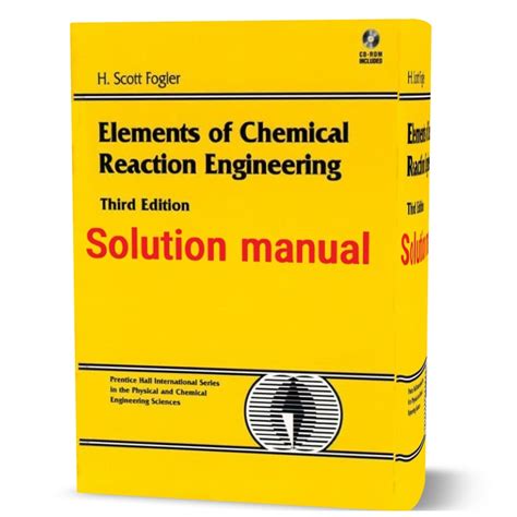 Chemical Reaction Engineering Fogler Solution Manual 4th Epub