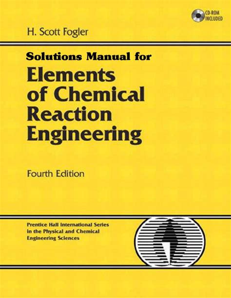 Chemical Reaction Engineering Solutions Manual 4th Edition PDF