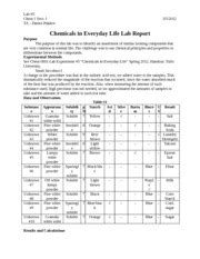 Chemicals In Everyday Life Lab Report Answers Epub