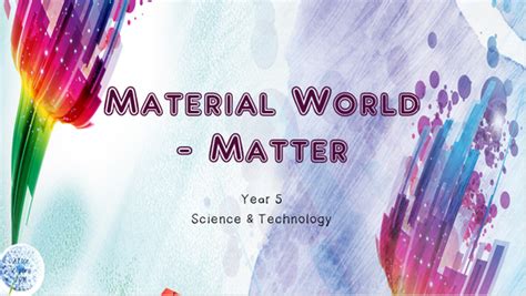 Chemistry: The Science of the Material World