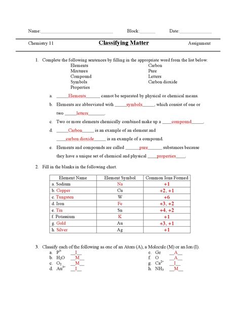 Chemistry A Study Of Matter 304 Answers Reader