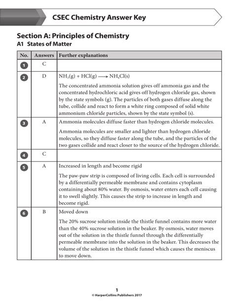 Chemistry A Study Of Matter 75 Answer Key Doc