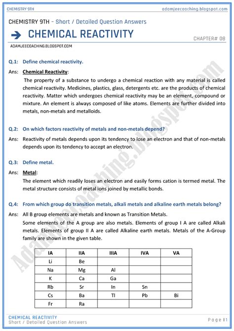 Chemistry And Chemical Reactivity Answers PDF