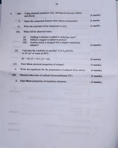 Chemistry Answer Neco 2013 Reader